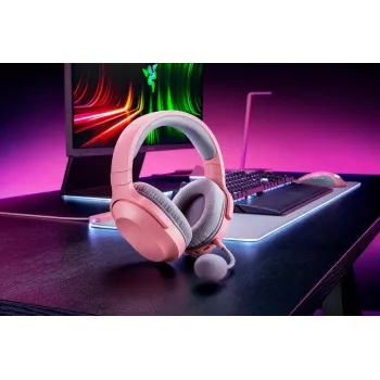 RAZER Barracuda X austiņas - Stereo - Vadu un bezvadu - USB-C - Kvarca rozā