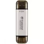 Transcend ESD310S portatīvais SSD disks, 512 GB, USB 3.2 Gen 2, sudrabains