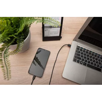 DIGITUS ASSMANN USB Type-C savienojuma kabelis, C tipa uz A, tēviņš/tēviņš, 1m, Super Speed, melns
