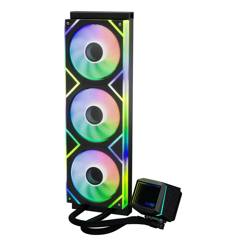 XPG LEVANTE II 360 Black, All-in-one šķidruma dzesētājs, 12 cm, Melns