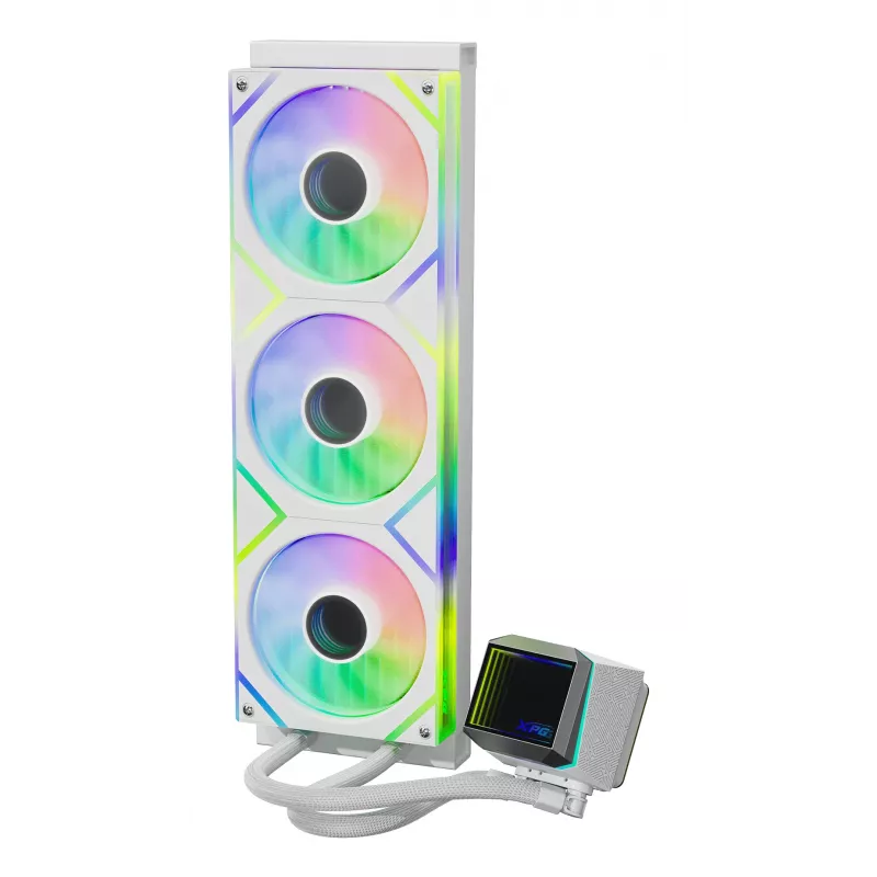 XPG LEVANTE II 360 White, All-in-one šķidruma dzesētājs, 12 cm, Balts