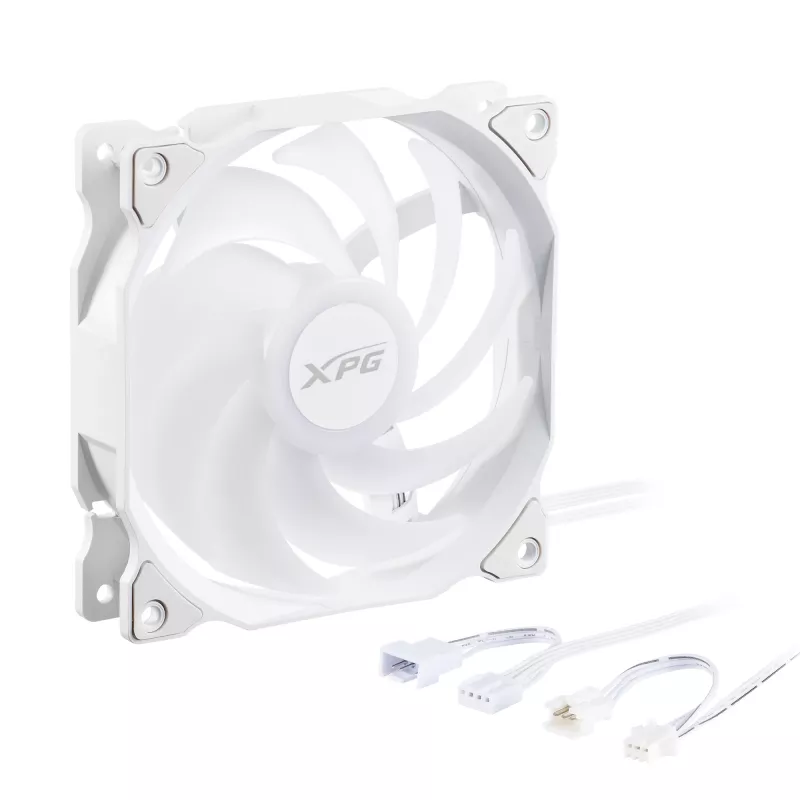XPG VENTO 120 ARGB PWM (3 iepakojumā) Balts, Ventilators, 12 cm, 300 RPM, 1650 RPM, Balts