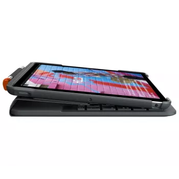 LOGITECH Slim Folio iPad 7. paaudzei Graphite Qwertz Deutsch