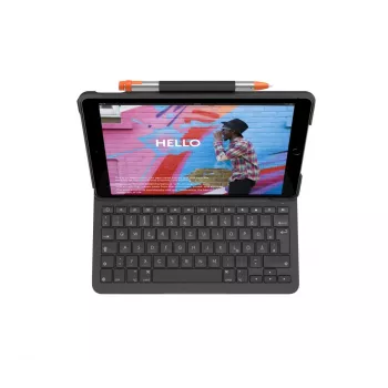LOGITECH Slim Folio iPad 7. paaudzei Graphite Qwertz Deutsch