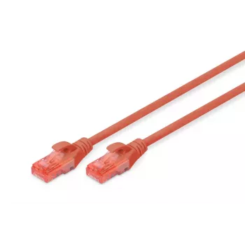 DIGITUS Professional Patch kabelis - CAT6 - U/UTP - Snagless - 1m - Sarkans