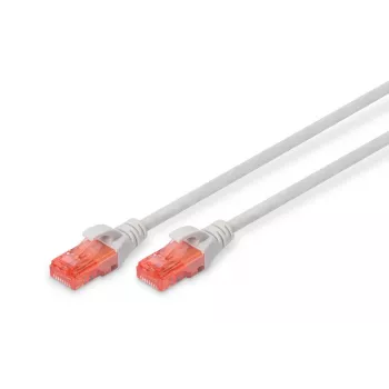 DIGITUS savienojuma kabelis - CAT6 - U/UTP - Snagless - Cu - 2m - pelēks