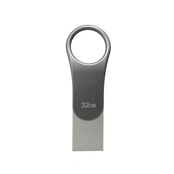 SILICON POWER Mobile C80 - 32GB Dual USB zibatmiņa - Type-C / Type-A - Pelēka