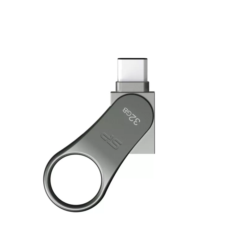 SILICON POWER Mobile C80 - 32GB Dual USB zibatmiņa - Type-C / Type-A - Pelēka