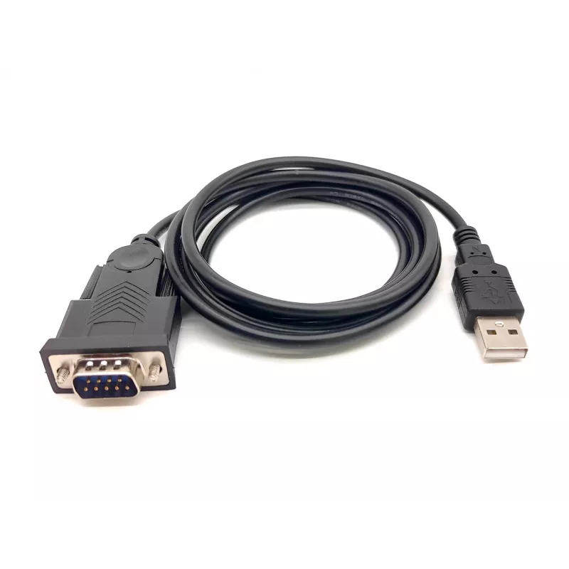 Equip USB-A uz Serial (DB9) kabelis, vīriešu/vīriešu 1.5m, melns
