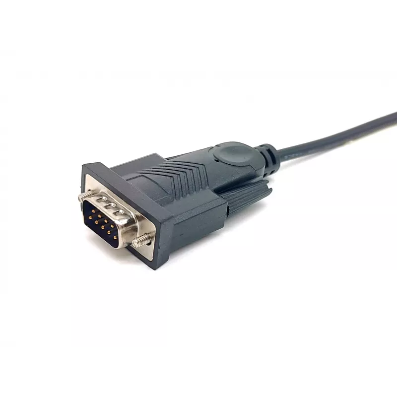 Equip USB-A uz Serial (DB9) kabelis, vīriešu/vīriešu 1.5m, melns