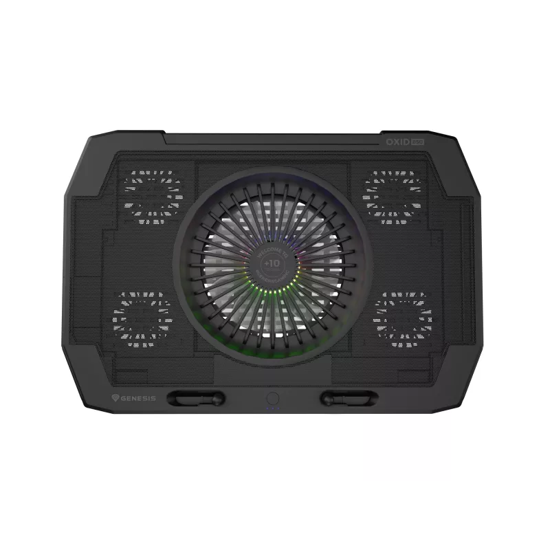 GENESIS Oxid 850 dzesēšanas paliktnis klēpjdatoram 43.9 cm (17.3 inch) 2500 RPM Melns