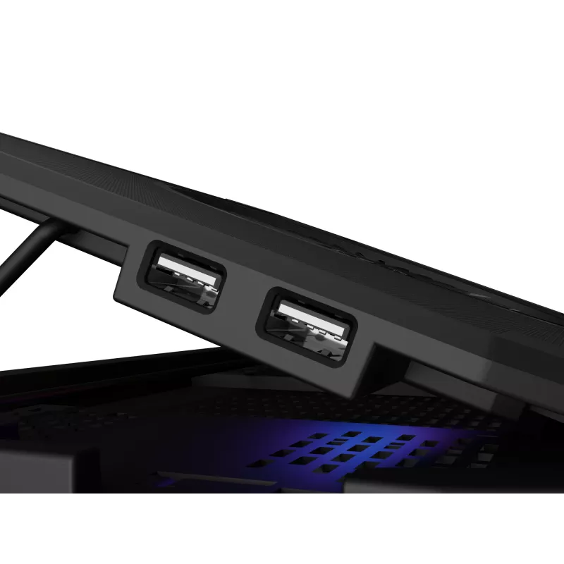 GENESIS Oxid 850 dzesēšanas paliktnis klēpjdatoram 43.9 cm (17.3 inch) 2500 RPM Melns