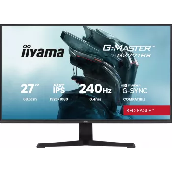 iiyama G-MASTER G2771HS-B1 monitors 68.6 cm (27 collas) 1920 x 1080 pikseļi Full HD Melns
