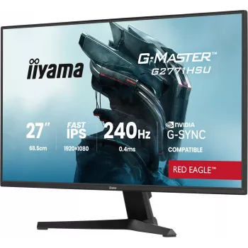 Monitors IIYAMA G2771HSU-B1 27 collu Fast IPS Full HD 1920x1080 240Hz HDR10 FreeSync G-SYNC Compatible