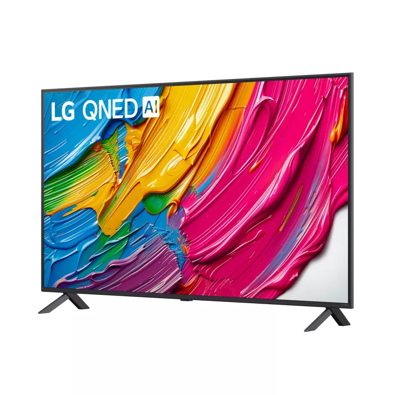 LG QNED AI 55QNED80A6A 139,7 cm (55 collu) 4K Ultra HD viedtelevizors, Wi-Fi, melns