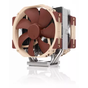 Noctua NH-U14S TR5-SP6 procesora gaisa dzesētājs AMD Threadripper 7000 (sTR5) un SP6, 140 mm, gaiši brūns
