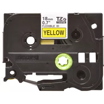 Lentas kasetne Brother TZE-FX641 (melnas burti uz dzeltena fona)