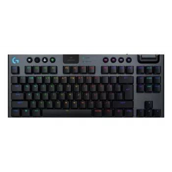 Logitech G915 X Lightspeed TKL bezvadu RGB mehāniskā spēļu tastatūra, melna, Qwerty US/International, Clicky