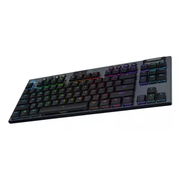 Logitech G915 X Lightspeed TKL bezvadu RGB mehāniskā spēļu tastatūra, melna, Qwerty US/International, Clicky