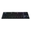 Logitech G915 X Lightspeed TKL bezvadu RGB mehāniskā spēļu tastatūra, melna, Qwerty US/International, Clicky