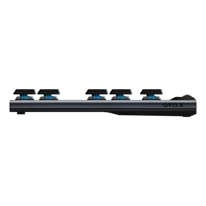 Logitech G915 X Lightspeed TKL bezvadu RGB mehāniskā spēļu tastatūra, melna, Qwerty US/International, Clicky
