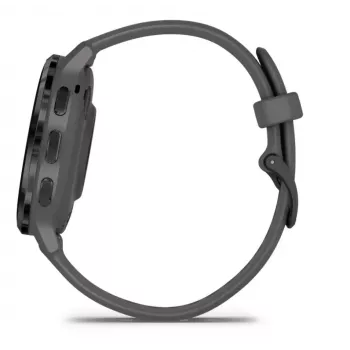 GARMIN Venu 3S viedpulkstenis — 41 mm pelēks polimēra korpuss, 1,2 collu AMOLED, 10 dienu akumulators, 5 ATM