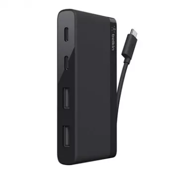 BELKIN USB-C 4-portu Mini Hubs (2x Type-C un 2x USB-A 3.1)