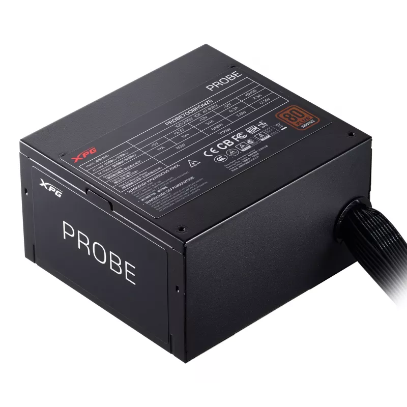 XPG PROBE 700 BRONZE Barošanas bloks, 700 W, 100-240 V, 47-63 Hz, 10 A, Aktīvs, 19 A