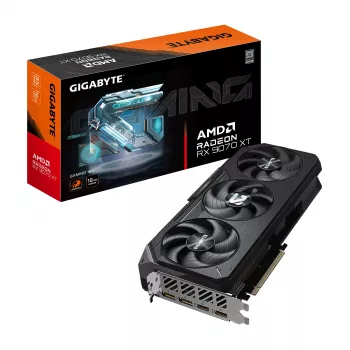 GIGABYTE Radeon RX 9070 XT GAMING 16G videokarte - 16GB GDDR6, 256 bitu, PCI-E 5.0, 2970 MHz kodola frekvence, 2 x DisplayPort 2.1a, 2 x HDMI 2.1b