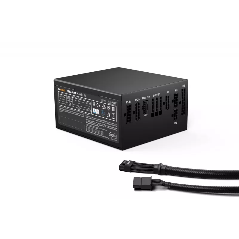 be quiet Straight Power 12 barošanas bloks 750 W 20+4 pin ATX ATX Melns