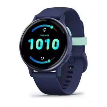 Viedpulkstenis GARMIN Vivoactive 5 — sporta pulkstenis, 42 mm alumīnija/polimēra korpuss, AMOLED 1,2 collu, GPS/GLONASS/Galileo, optiskais HR, SpO2, 5 ATM, Bluetooth/NFC