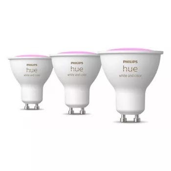 Philips Hue White un krāsu atmosfēras GU10 – viedais prožektors – (3 iepakojumā)