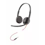 HP Poly Blackwire C3225 Top vadu austiņas, birojam/zvanu centram, 87 g, melna