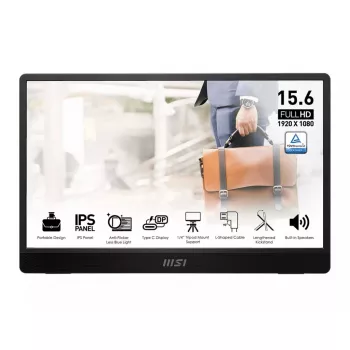 MSI PRO MP161DE E2 monitors 39,6 cm (15,6 collas) 1920 x 1080 pikseļi Full HD LED melns