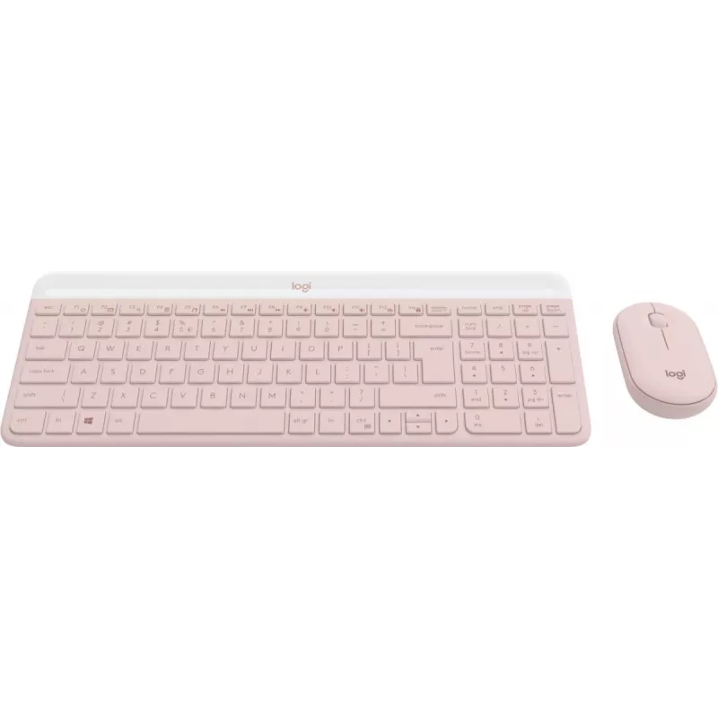 LOGITECH Bezvadu tastatūras un peles komplekts MK470 Rose QWERTY US/Int'l