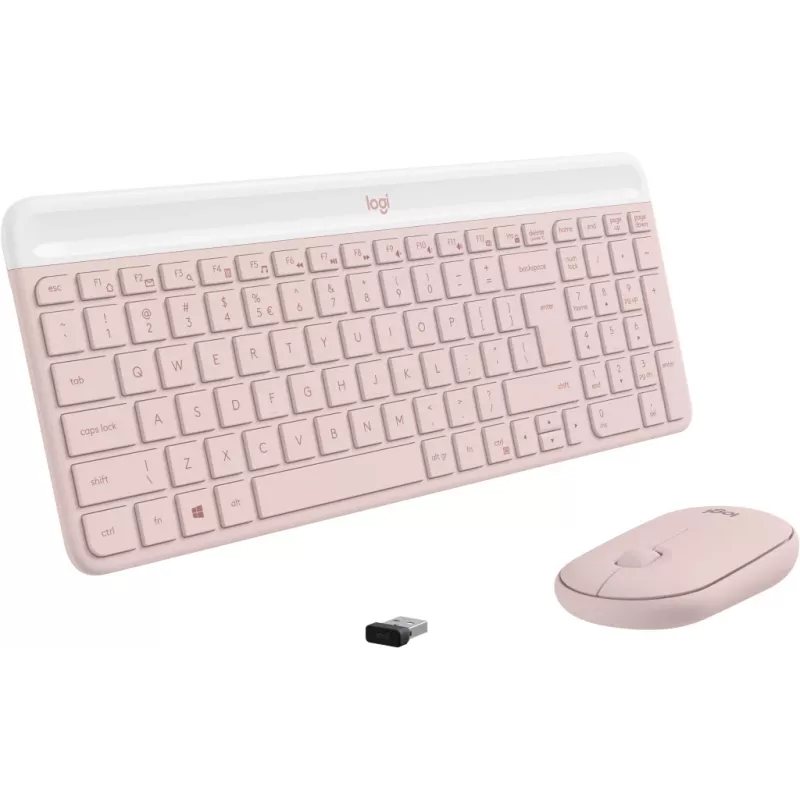 LOGITECH Bezvadu tastatūras un peles komplekts MK470 Rose QWERTY US/Int'l