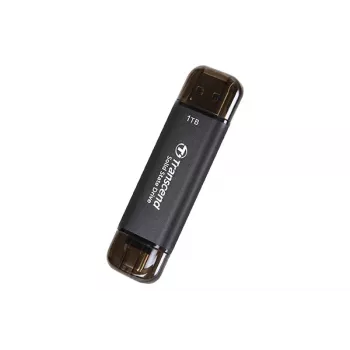 TRANSCEND ESD310C 1TB pārnēsājams SSD — USB Type-A / USB Type-C