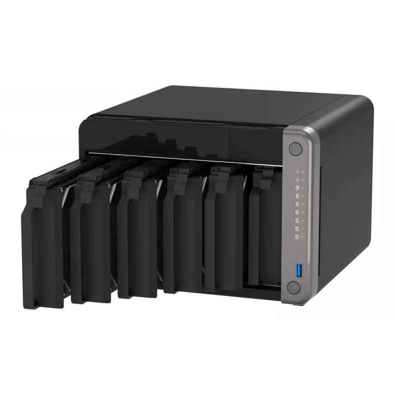 QNAP TS-AI642-8G NAS/server glabāšana Tornis ARM Cortex-A76 8 GB Melns
