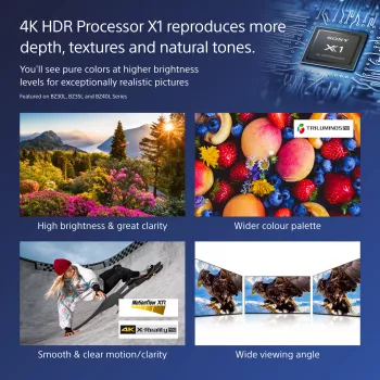 Sony FW-75BZ40L Signage Displejs 190.5 cm (75 inch) LCD 4K Ultra HD 700 cd/m² Melns Android 24/7