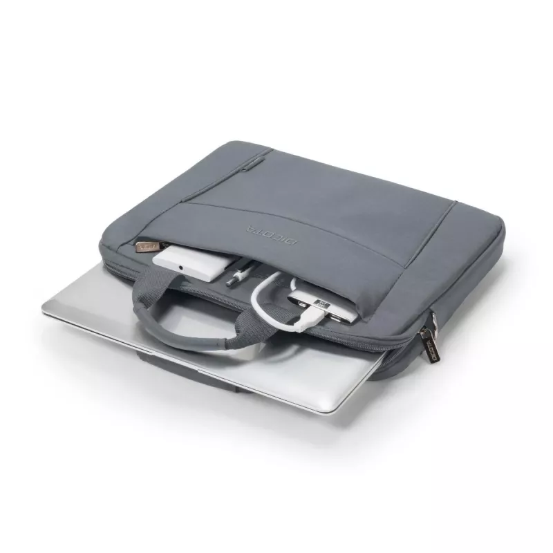 DICOTA Eco Slim Case Base - 11-12.5 collu piezīmjdatora maciņš - Pelēks / 300d Rpet Poliesters