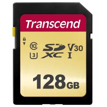 Atmiņas karte Transcend 128GB SDXC UHS-I 500S