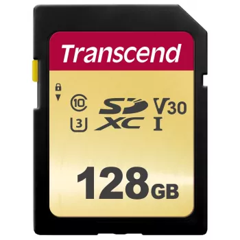Atmiņas karte Transcend 128GB SDXC UHS-I 500S