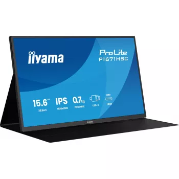 iiyama ProLite P1671HSC-B1 portatīvais monitors 39.6 cm (15.6 collas) Full HD LED Melns