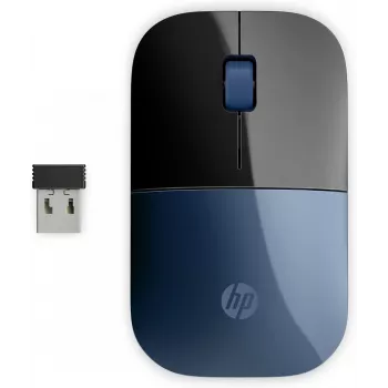 HP Z3700 zils bezvadu pele, ambidekstrāla, optiskā, RF bezvadu, 1200 DPI, zila