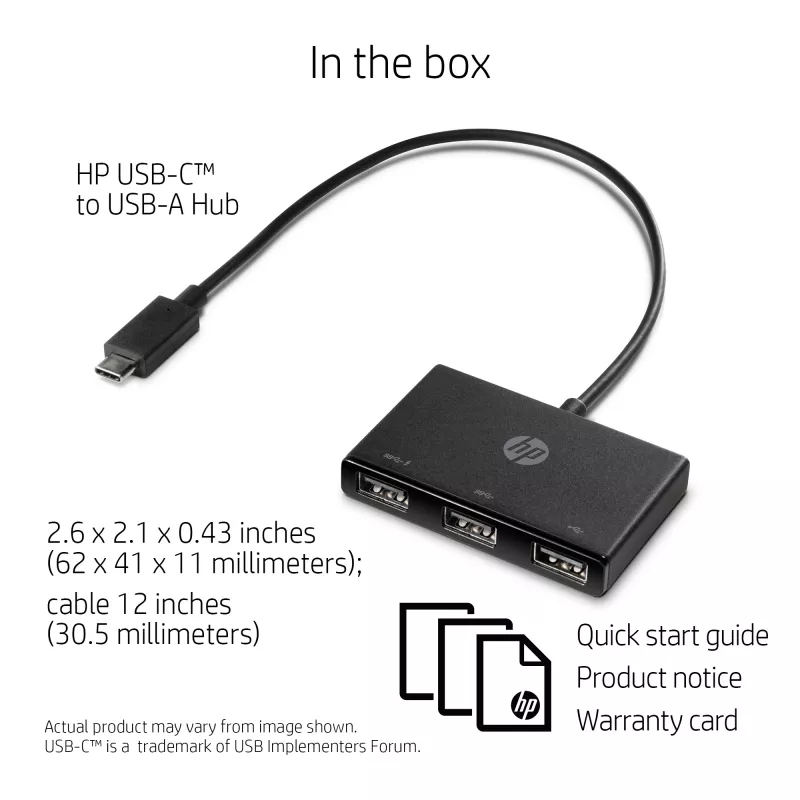 HP USB-C uz USB-A Hubs