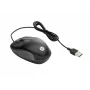 HP USB Travel Mouse, ambidextra, optiskā, USB Type-A, 1000 DPI, melna