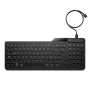 HP 405 daudzaparatūras fona apgaismojuma vadu tastatūra, pilnizmēra (100%), vadu, USB, membrānas, melna