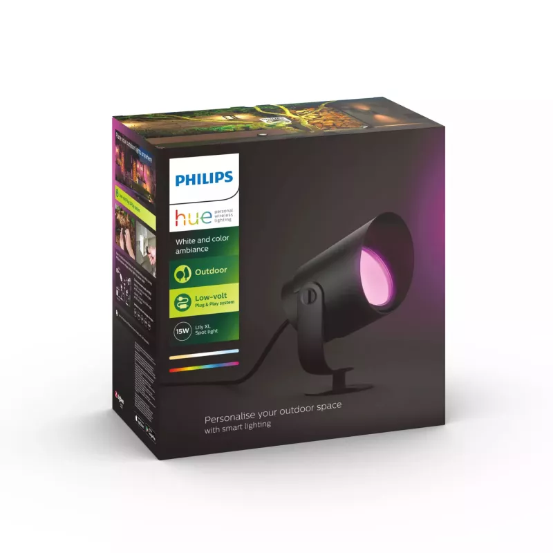 Philips Hue White and colour ambience Lily XL āra prožektors