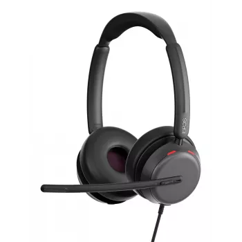 Lenovo 4Z21P85373 austiņas/headset Vadu Galvas saite Birojs/Zvanu centrs USB Type-C / USB Type-A Melns