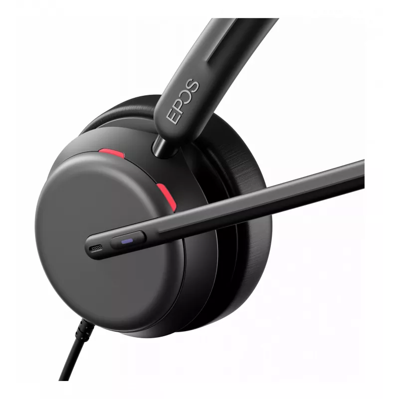 EPOS IMPACT 860T DUO MS austiņas ar mikrofonu un vadu, USB-A/USB-C, melnas